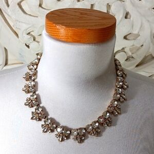 J. CREW RHINESTONE NECKLACE AND EARRINGS SET